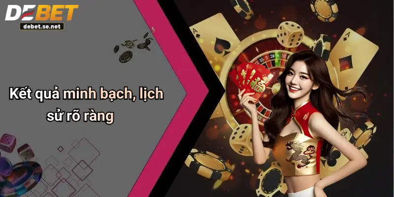 Kết quả minh bạch, lịch sử rõ ràng